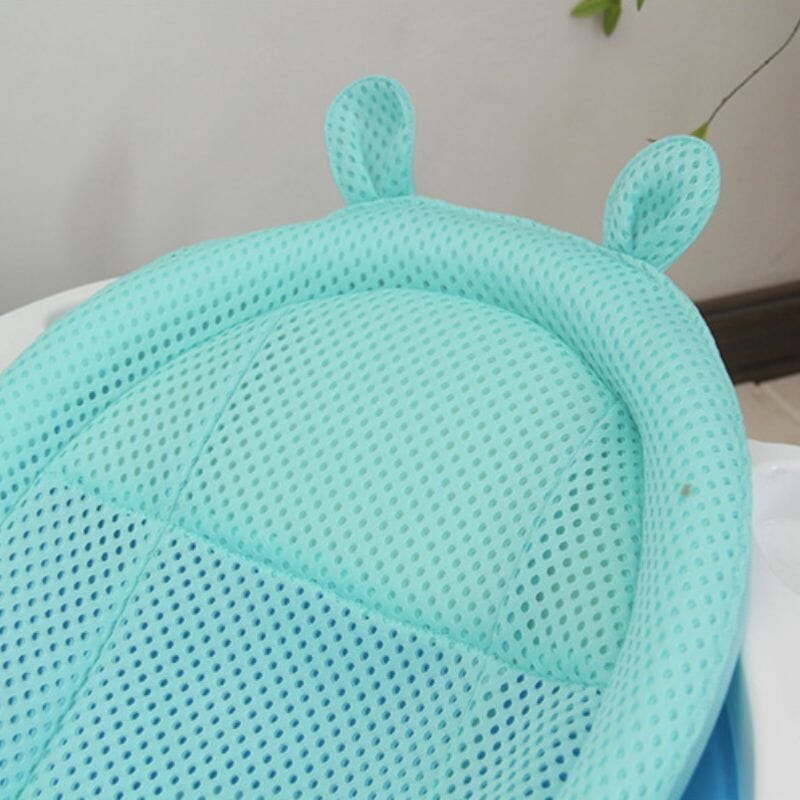 Filet De Bain Bébé Antidérapant - Harnais Réglable Avec Coussin - Pour Nouveau-nés 0-6 Mois - Sèche Rapidement - Rose - 9