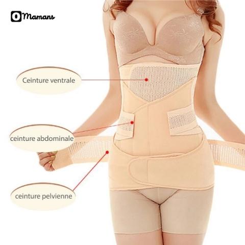Ceinture 3 En 1 Post-Partum - Gaine De Récupération Abdominale, Pelvienne Et Taille Pour Femme Après Accouchement