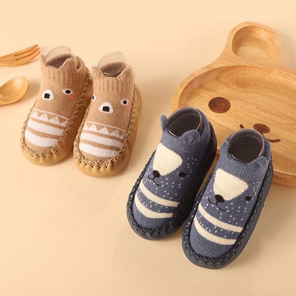 Dotty Fish Bottines Souples Bébé 0-24 Mois - Chaussures Premiers Pas Avec Semelle Antidérapante Et Doublure Polaire