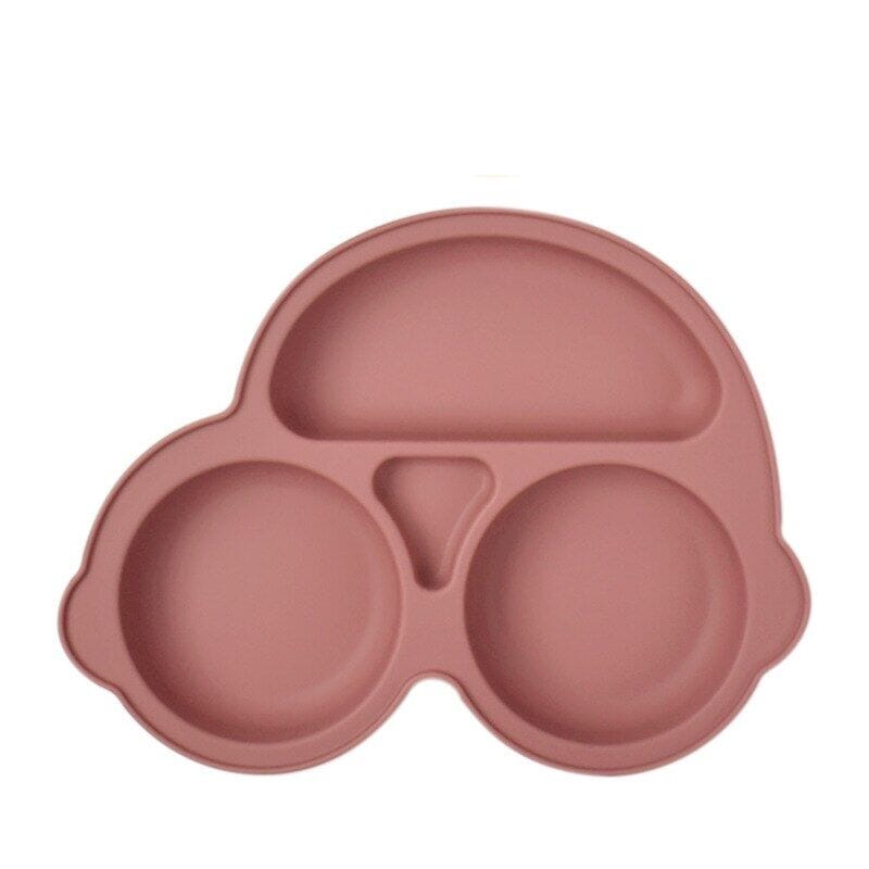Assiette Bébé Ventouse avec Compartiments - Ours – Petit Vadrouilleur Assiette Bébé Ventouse avec Compartiments - Ours – Petit Vadrouilleur