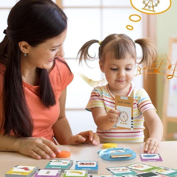 Machine à cartes mémoire éducative pour enfants avec jeu de cartes en  anglais - cadeau de jouet interactif parfait pour les enfants