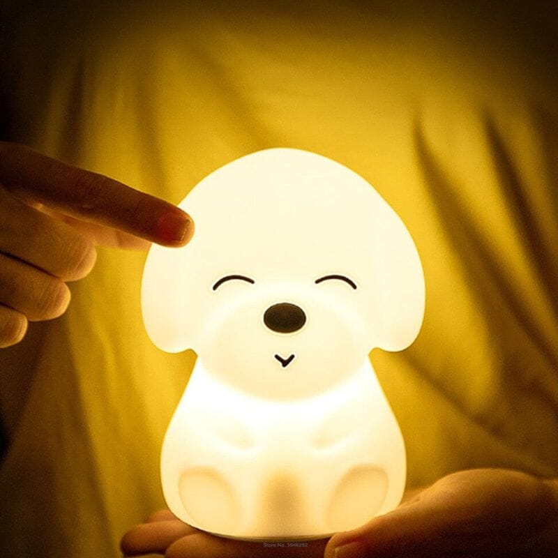 Lumière de nuit pour enfants, Veilleuse pour bébé chien avec