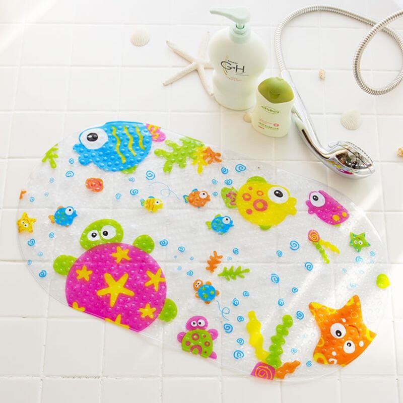 Tapis De Bain Antidérapant Pour Bébé/tout-petit - Design Mignon Cartoon, Dimensions 89 X 40 Cm - Pour Baignoire, Douche Ou Sol De Salle De Bain