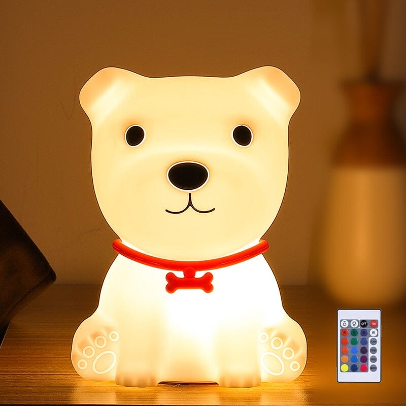 Veilleuse LED - Petit chien - Sur pile, 100% sécurité