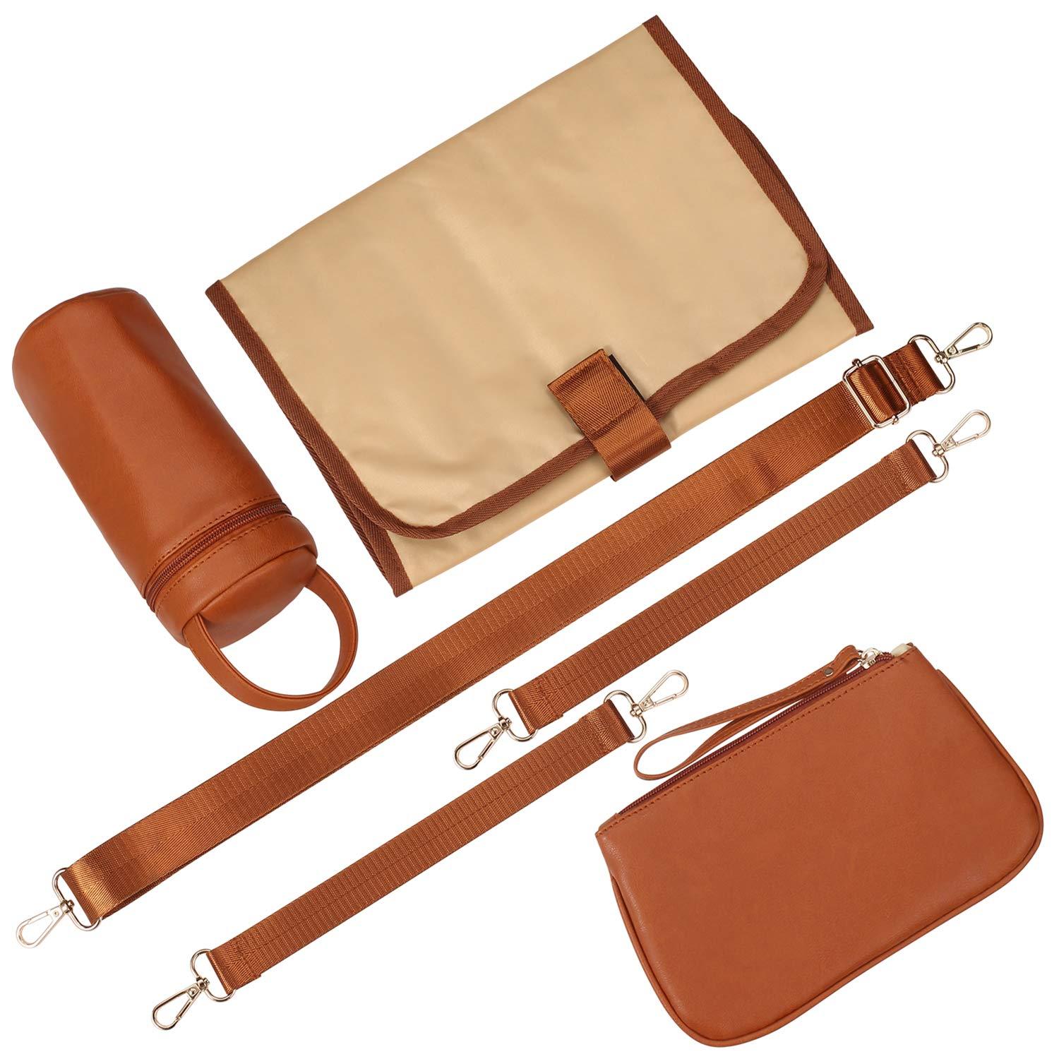 Sac maman-bébé Athena en cuir original 👍🏻✓ 3 pieces Athena Leather Care  Bag est conçu pour répondre aux besoins des mères qui préfèrent a…