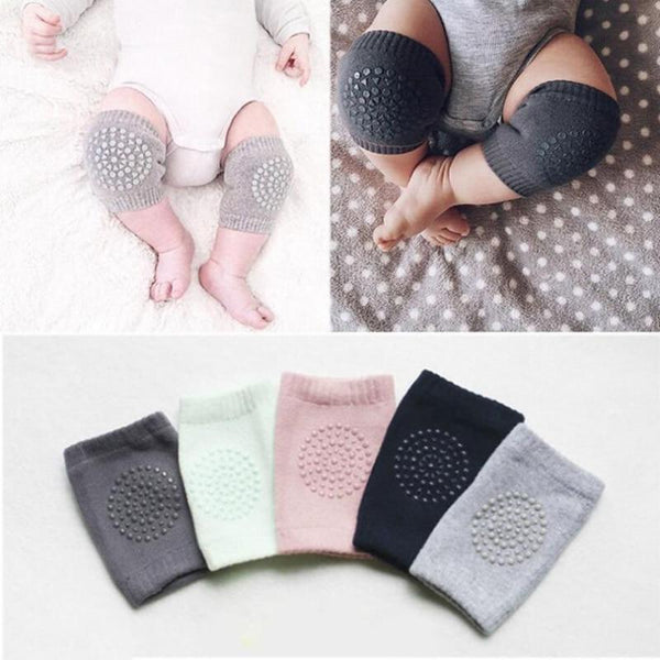 Genouillères & Chaussettes Bébé 4 Paires - Coton Doux Antidérapant - Pour Bébé 0-12 Mois Qui Rampent - Motifs Animaux Mignons - 5