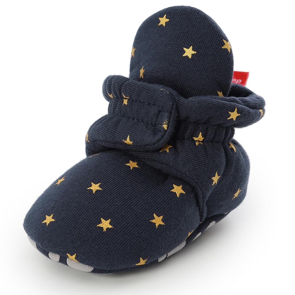 Chaussures chaussettes pour bébé de 12 à 18 mois pour garçons et filles -  Antidérapantes - Coton doux et respirant - Bleu - 12,5 cm, bleu, 12-18 mois  : : Mode