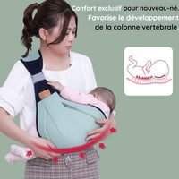 Porte bébé kangourou ergonomique multifonctionnel 3 en 1 pour bébé