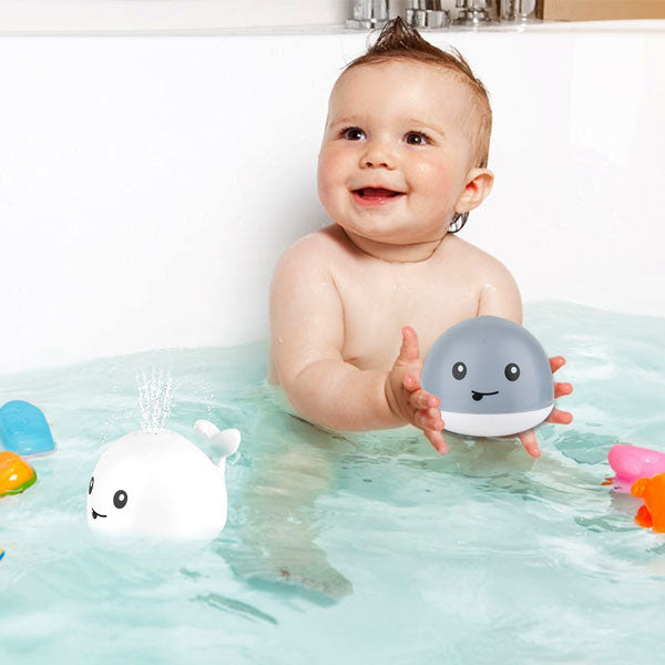 Baignoire pour bébé, jouet mural de bain de baleine 5 en 1
