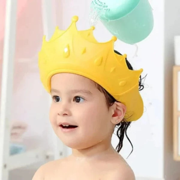 Casquette De Bain Pour Enfants - Évite L'eau Dans Les Yeux, Réglable, En PP Et TPE, Pour Shampooing Sans Pleurs