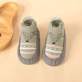 Chaussures souples bébé animaux Omamans Gris 0-6Mois 
