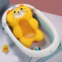 Coussin baignoire jaune pour bébé - Omamans
