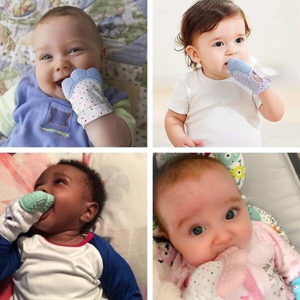 Gants en silicone de dentition pour bébés nouveau-nés, mitaines en silicone  de dentition pour bébé sans BPA, gants Molars, bleu - Cdiscount  Puériculture & Eveil bébé